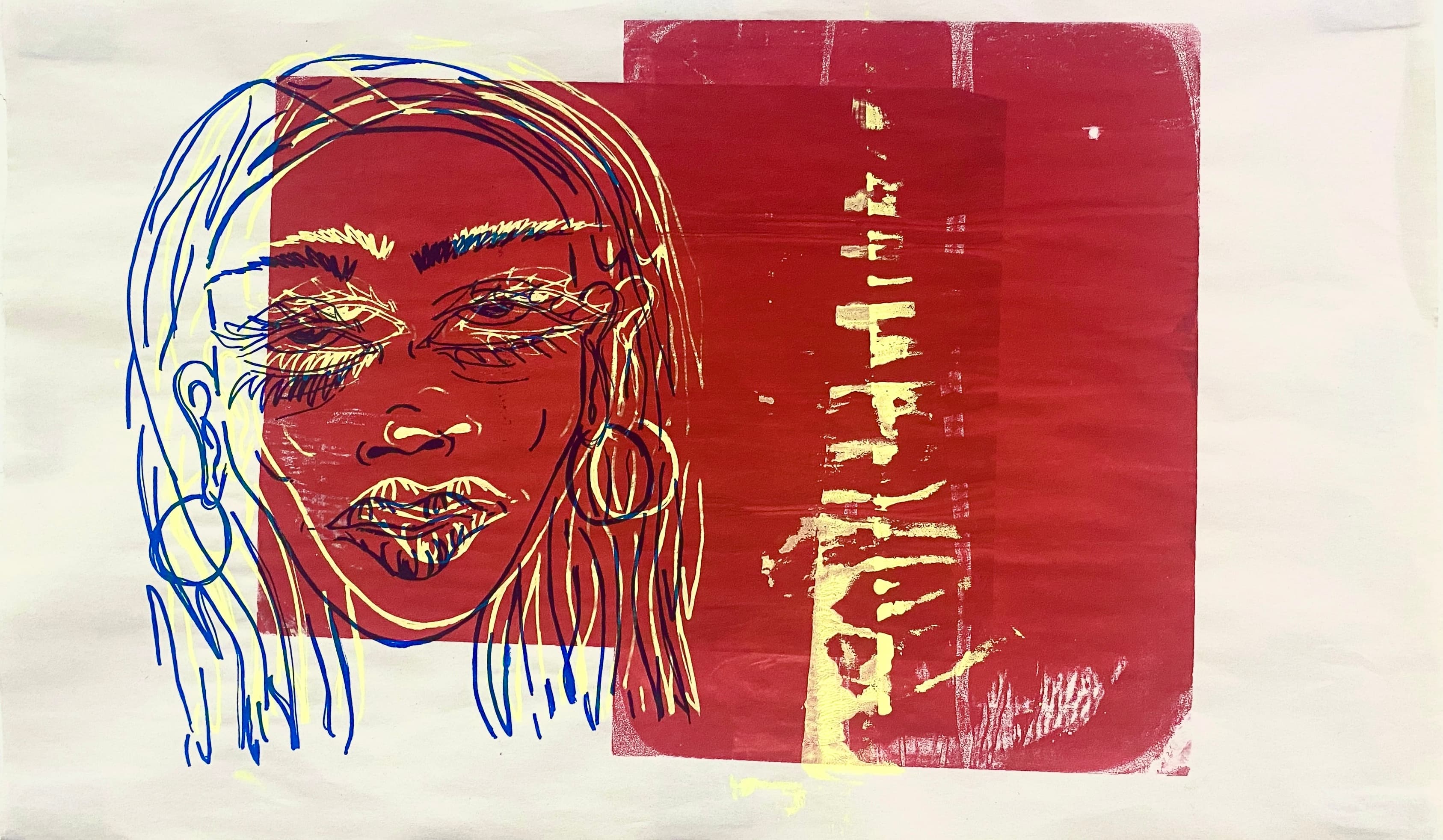 screenprinted girl
