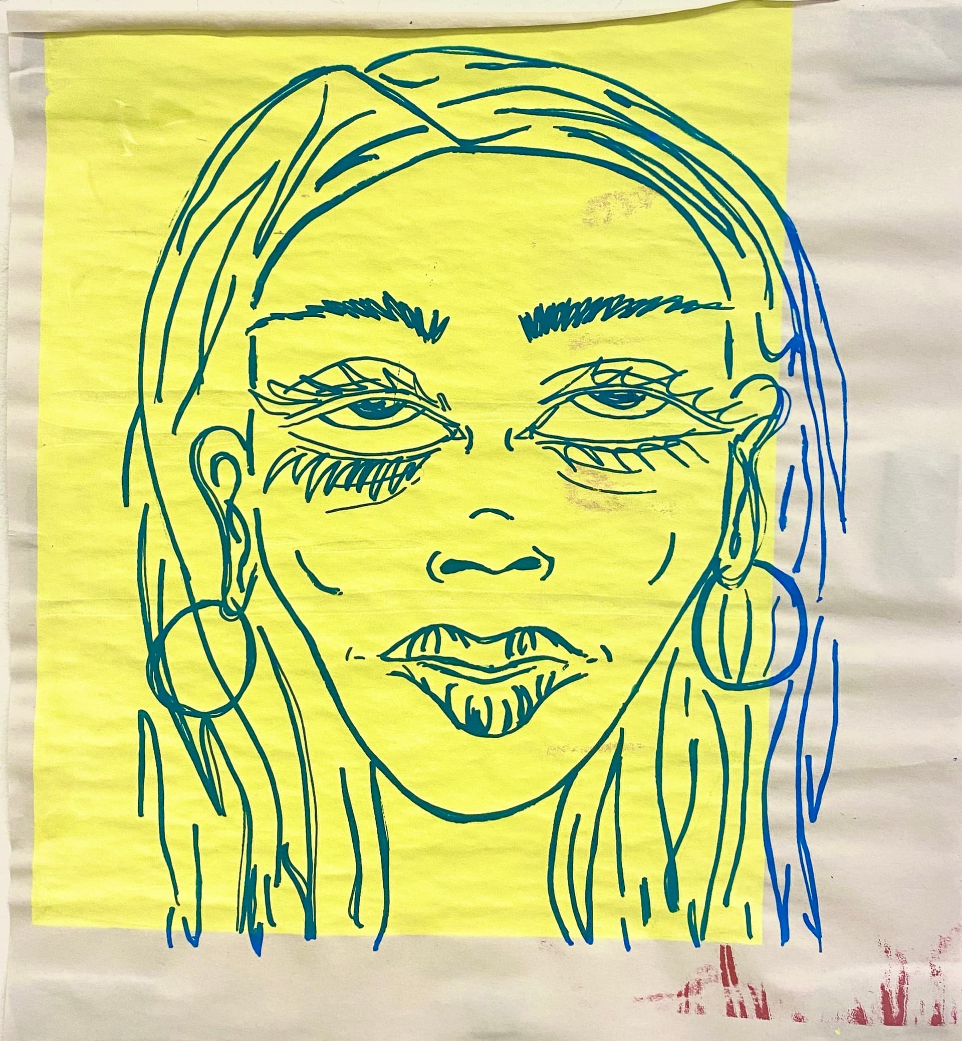 screenprinted girl